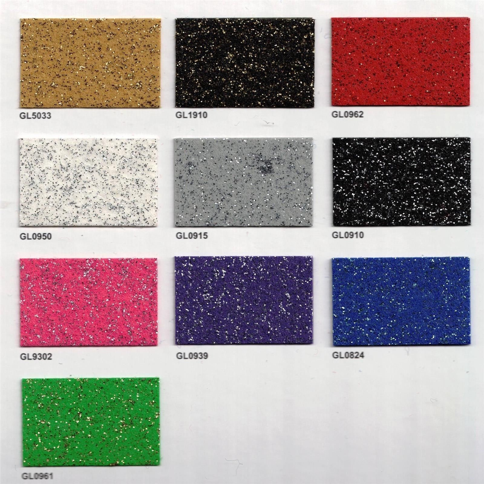Messeboden flacher Nadelvlies mit Pailetten EXPOGLITTER Red 0962 ohne Schutzfolie - Rollenbreite 200 cm