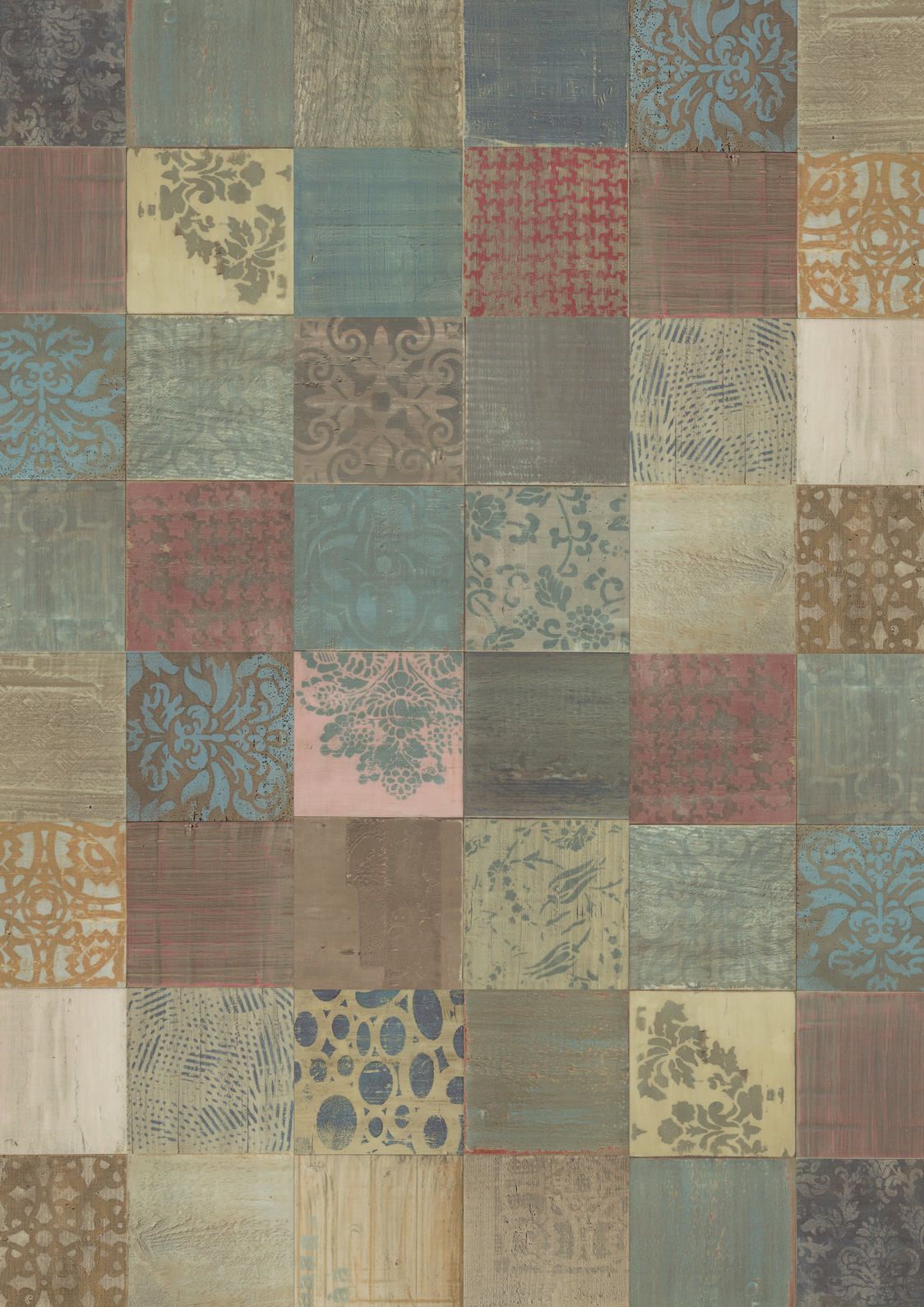 Designboden Fliese 457,2 mm x 914,4 mm DESIGN 555 Dryback 5458 Mixed Ornament - Nutzschichtdicke 0,55 mm