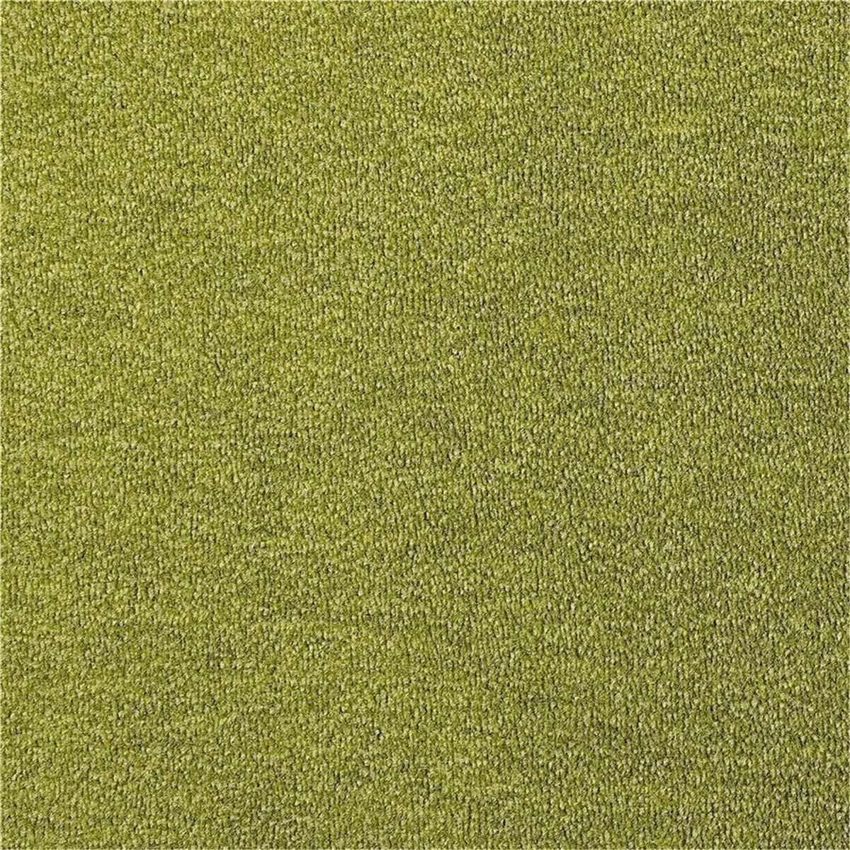 Teppichfliesen 25 x 100 cm selbsthaftend INFLOOR-GIRLOON Charme-MO Grün 440 meliert