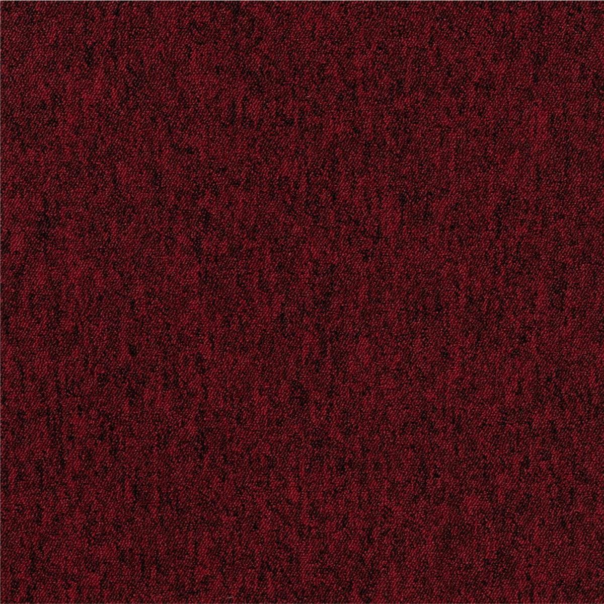 Teppichfliesen 50 x 50 cm COLORADO SL Schlinge Rot 200 uni