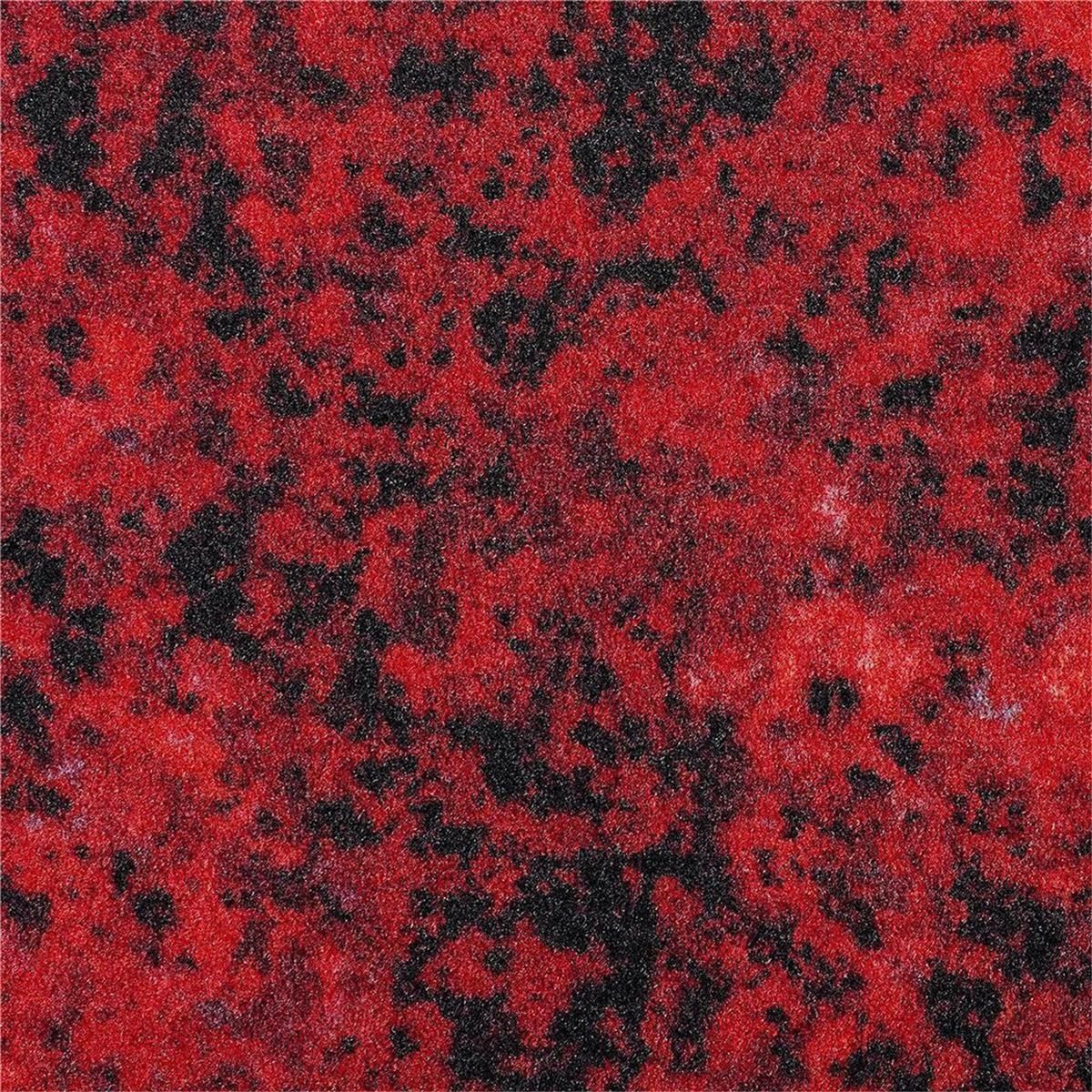 Teppichfliesen 25 x 100 cm selbsthaftend INFLOOR-GIRLOON Coronado Rot 004 gemustert