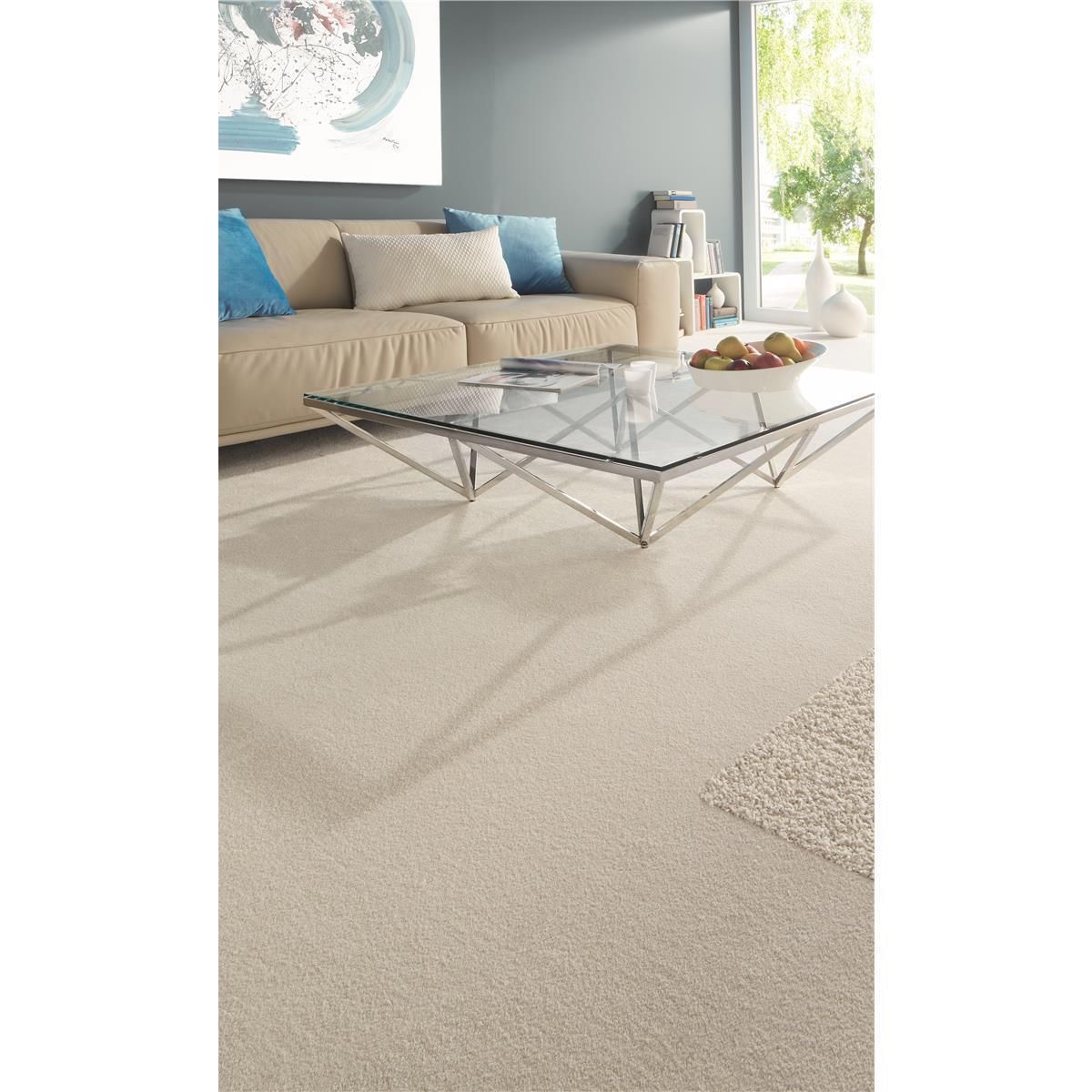 Teppichboden Infloor-Girloon Chill-Wave Frisé Rose 121 uni - Rollenbreite 400 cm