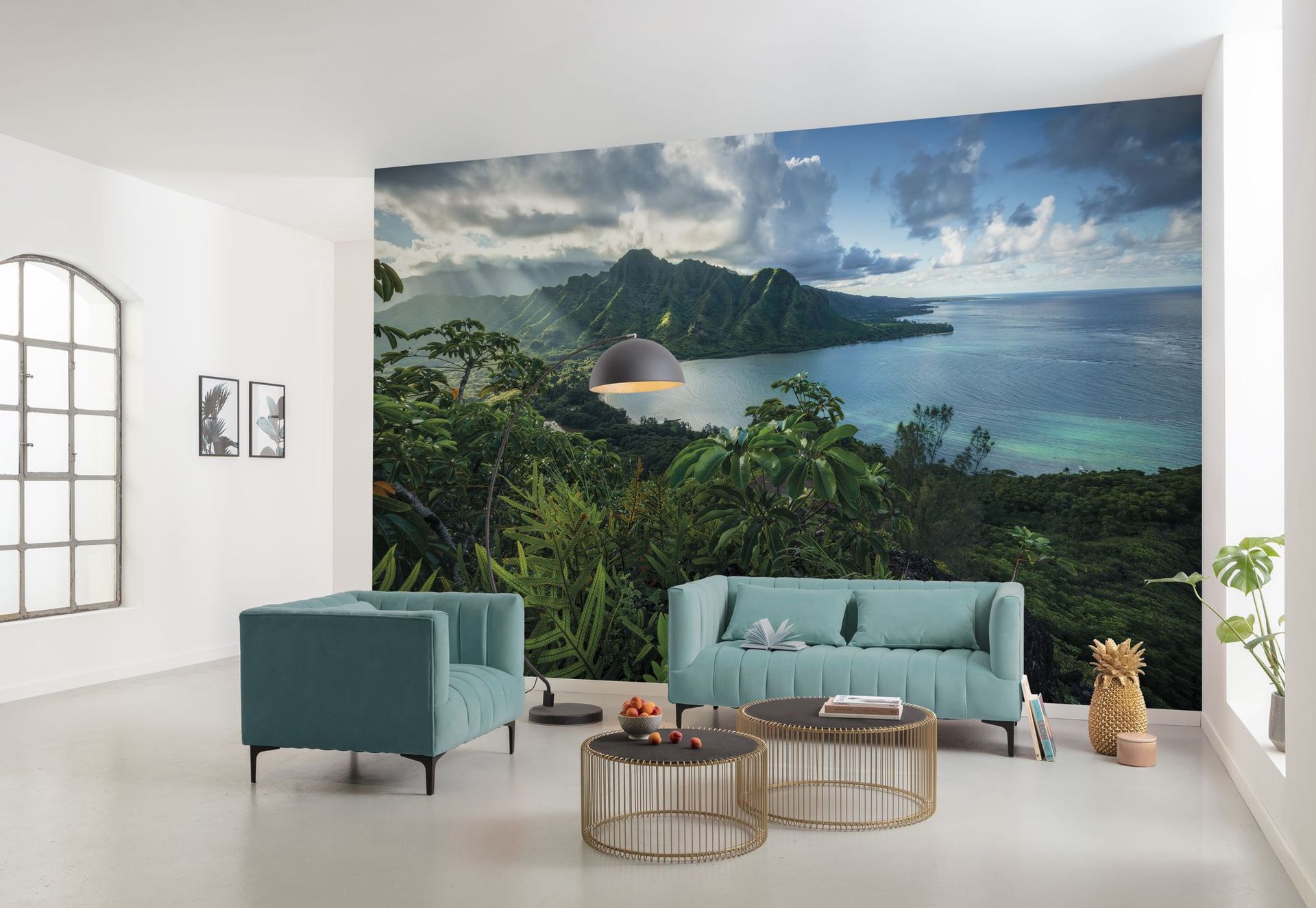Vlies Fototapete - Jurassic Island  - Größe 450 x 280 cm