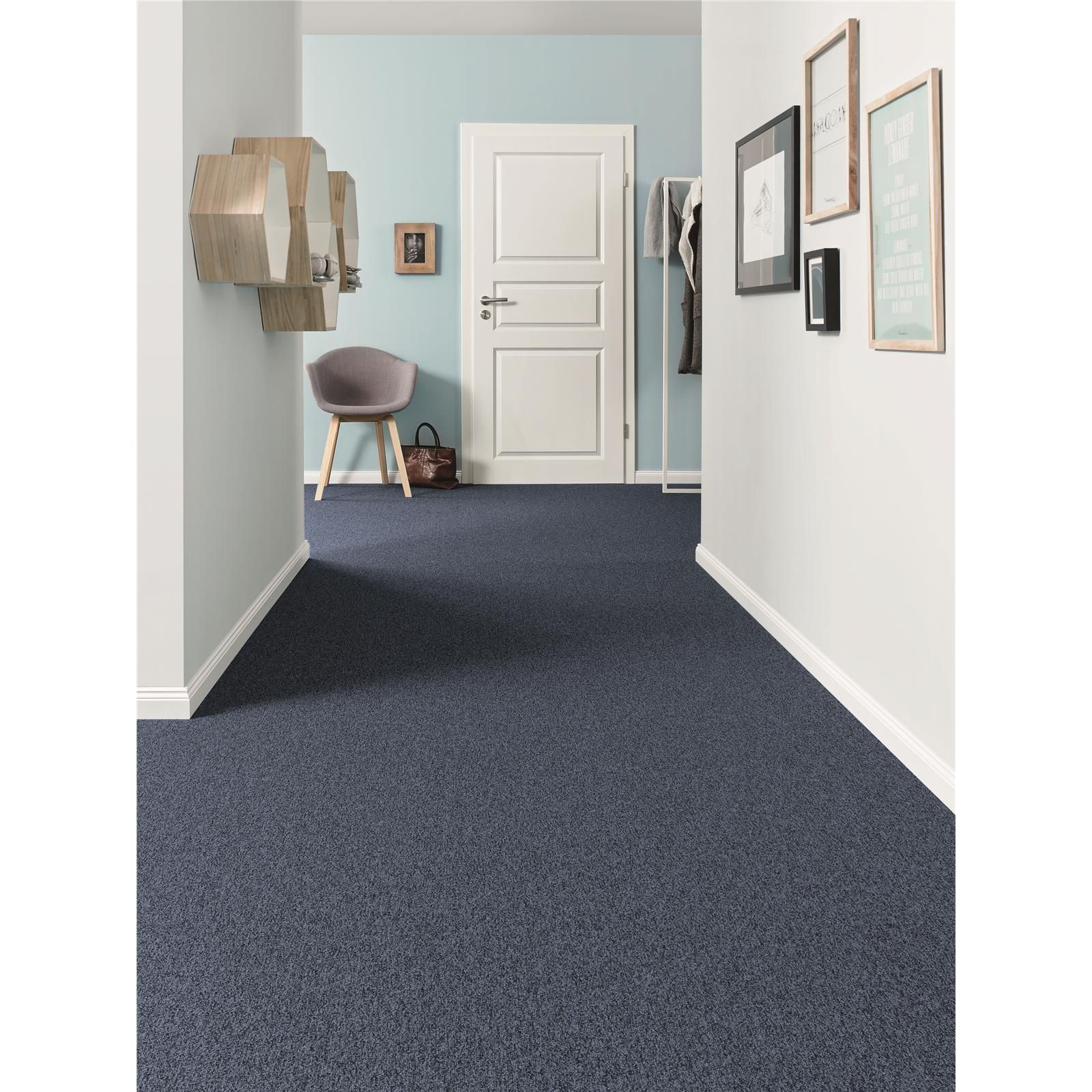 Teppichboden Vorwerk Passion 1005 RONDO Schlinge Schwarz 9G58 - Rollenbreite 400 cm