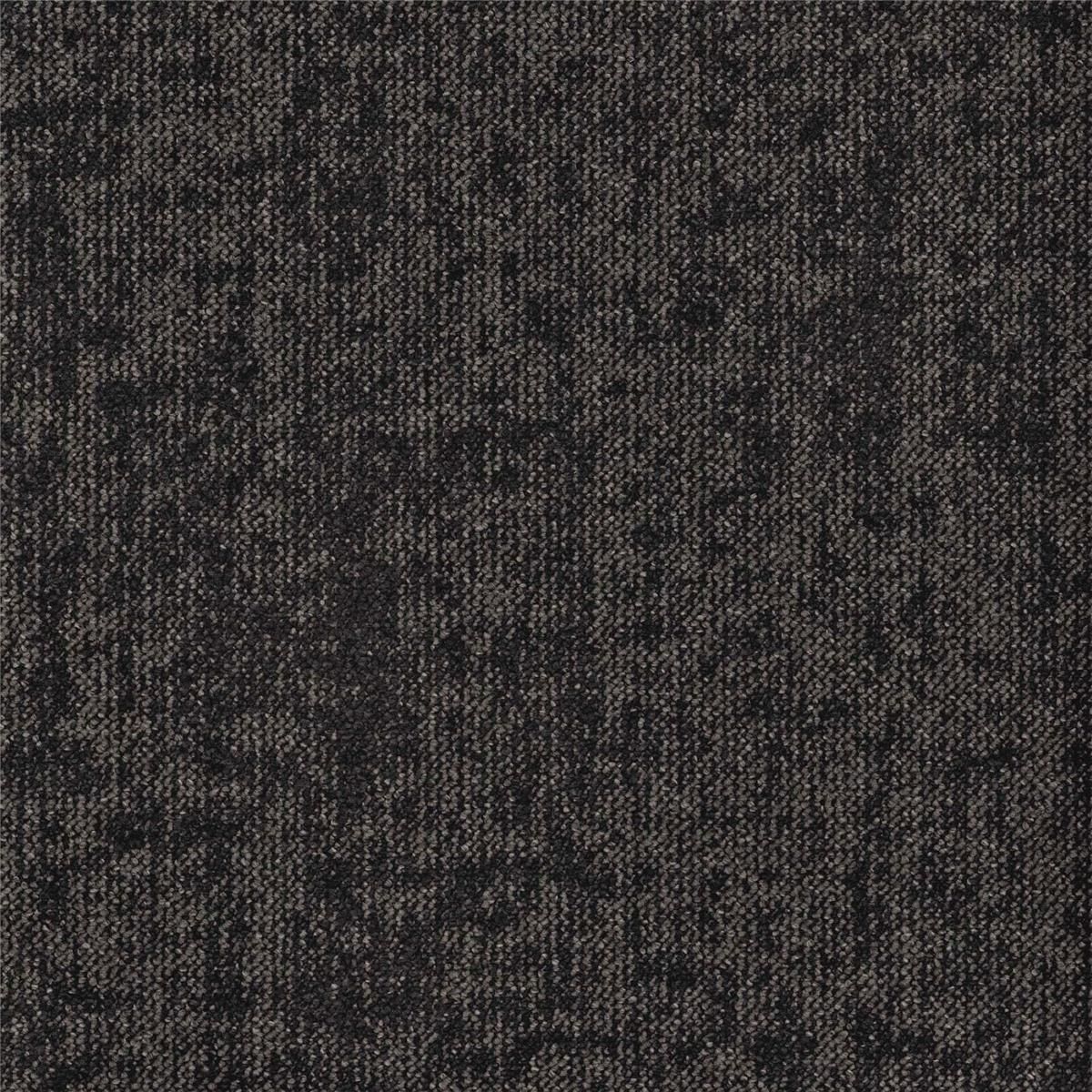 Teppichfliesen Schwarz 9851 Schlinge strukturiert 50 x 50 cm Essence Roots AD08 Desso