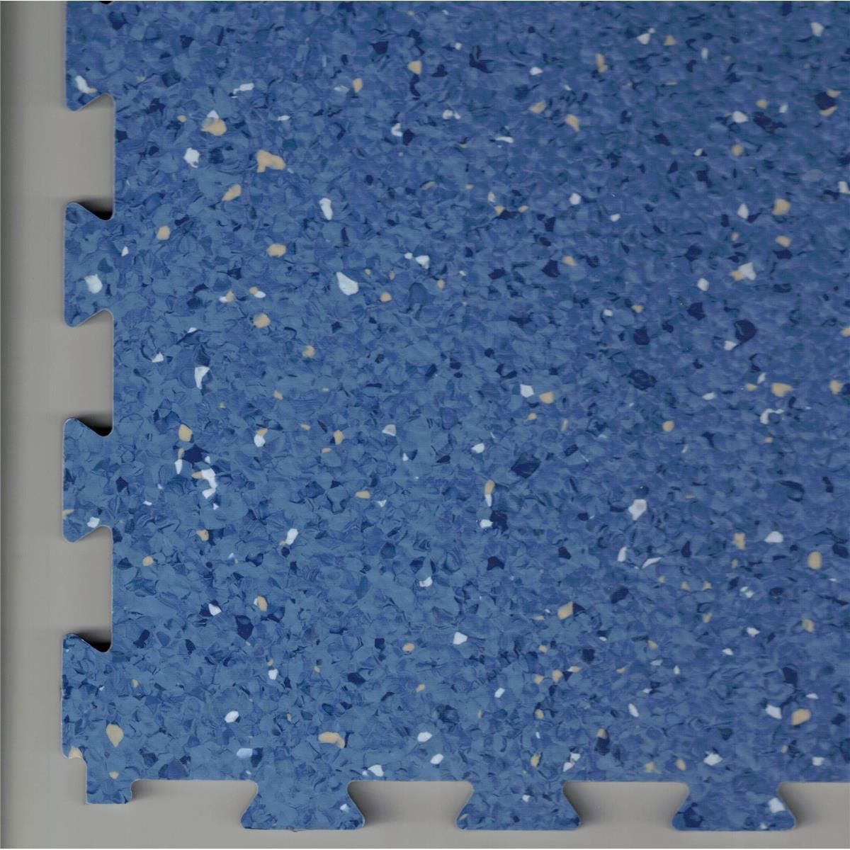 PVC-Industrieboden IBOCOLOR Klickfliese Blau 730 Granitoptik 595 mm x 595 mm - 7,5 mm Dicke