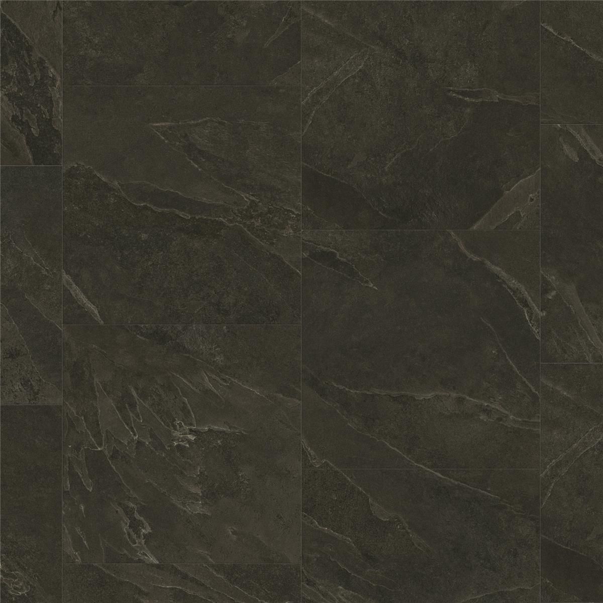 Designboden NATURALS-Liguria Slate-Black Fliese 50 cm x 50 cm - Nutzschichtdicke 0,30 mm