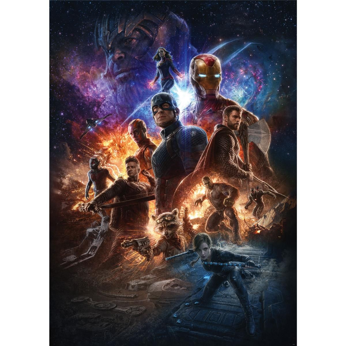 Vlies Fototapete - Avengers Battle of Worlds - Größe 200 x 280 cm