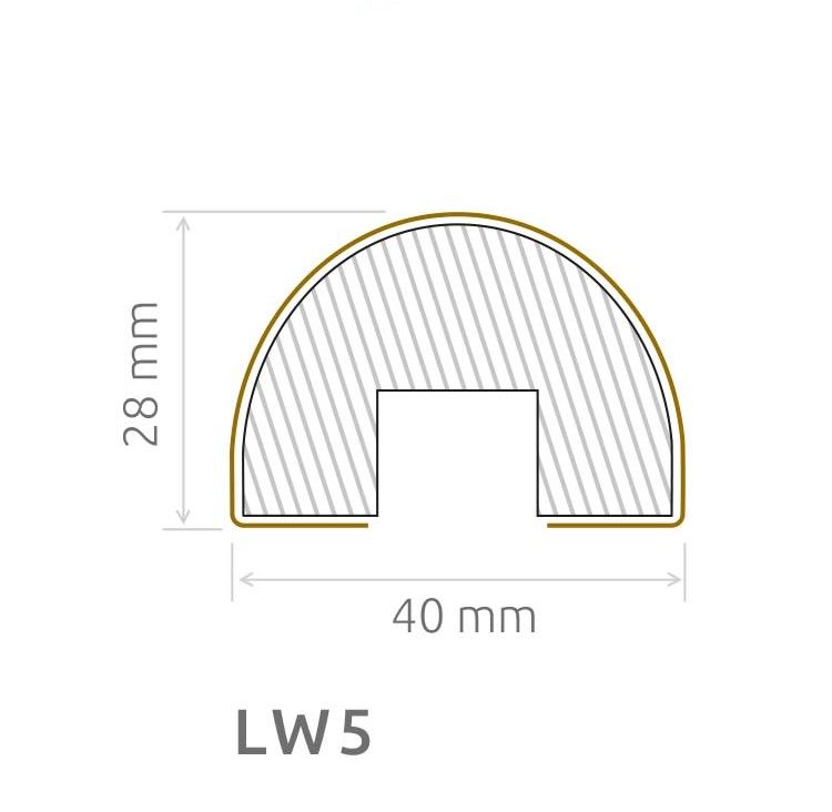 Wand- Akustikpaneel Sonoma Welle mit 6 Lamellen V1 B/H 48,4 cm / 275 cm