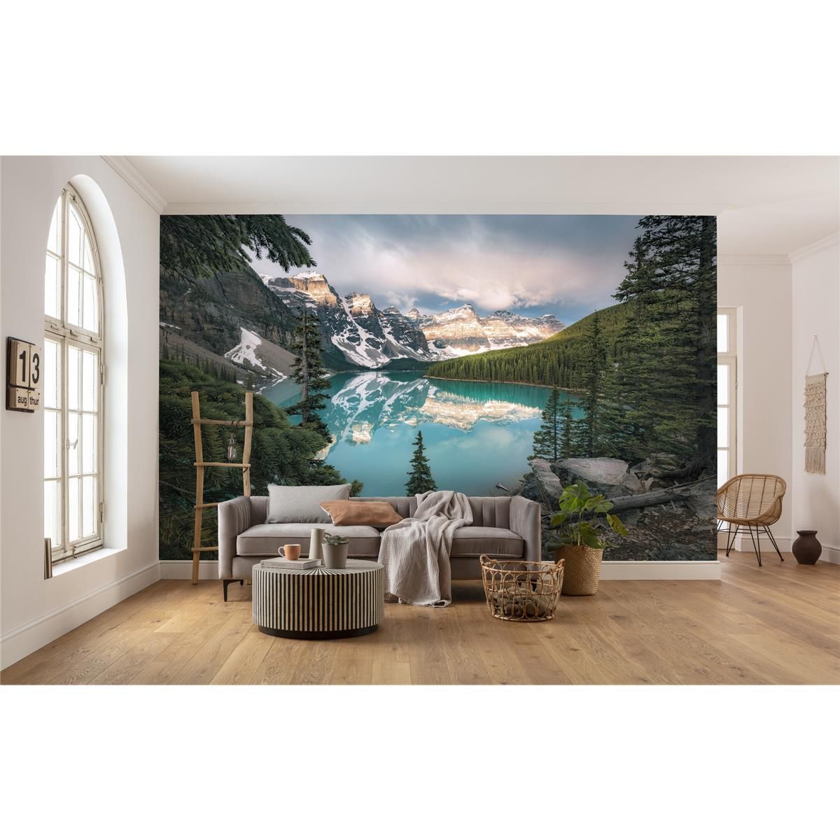 Vlies Fototapete - Magic Moraine Morning - Größe 450 x 280 cm