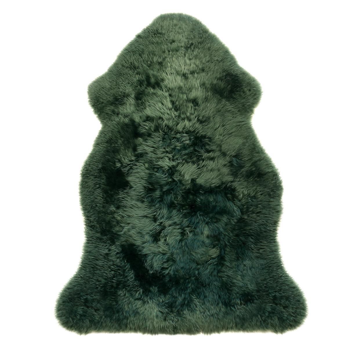 Heide Lammfell Lederlänge 90 cm - Haarlänge 50 mm - Tannengrün