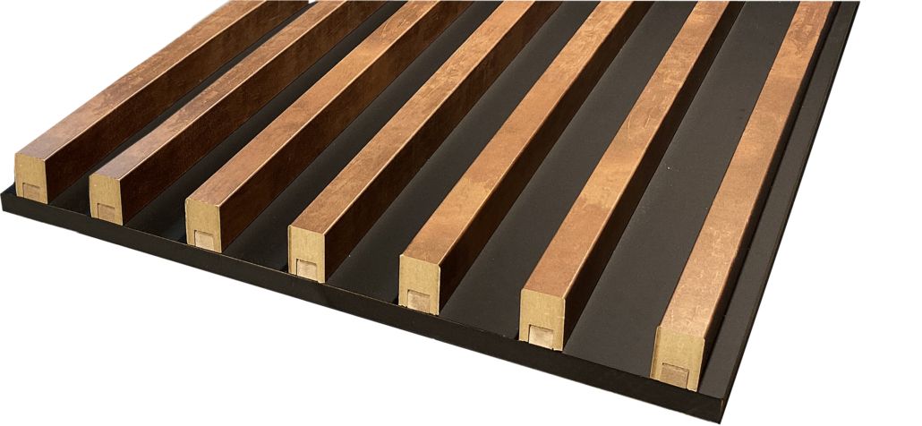 Wand- Akustikpaneel Sonoma Welle mit 6 Lamellen V1 B/H 48,4 cm / 275 cm