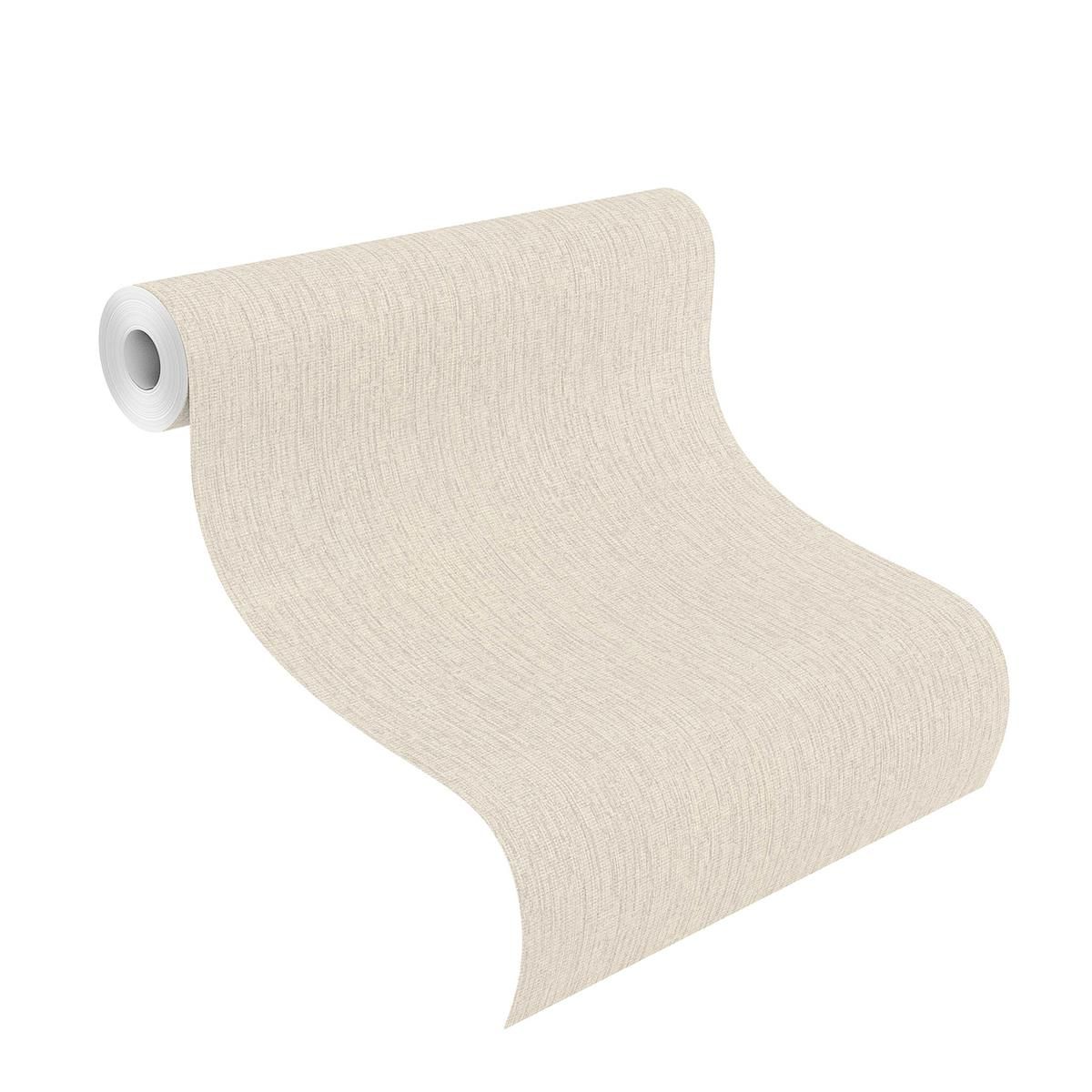 Tapete Basic universell Vinyltapete Greige ansatzfrei 53 cm x 10,05 m