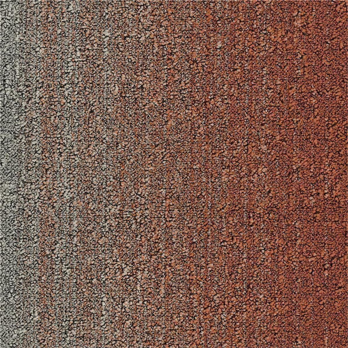 Teppichfliesen 50 x 50 cm Schlinge strukturiert Fuse B755 5102 Orange Textur