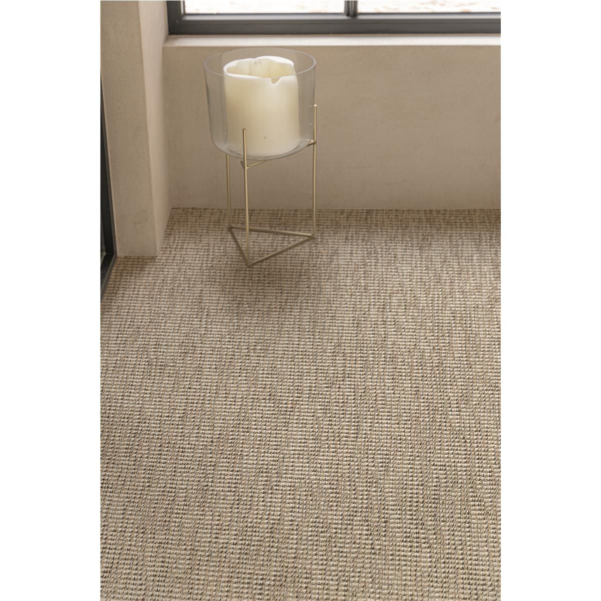 Creatuft Phoenix Braun Teppichboden Jute flach Gewebe Rollenbreite 400cm