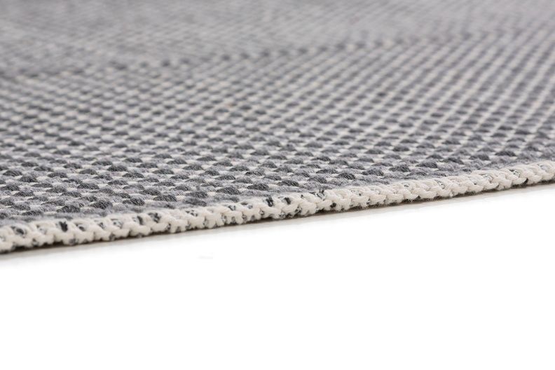 Teppich COTTAGE Grau - 80 cm x 150 cm