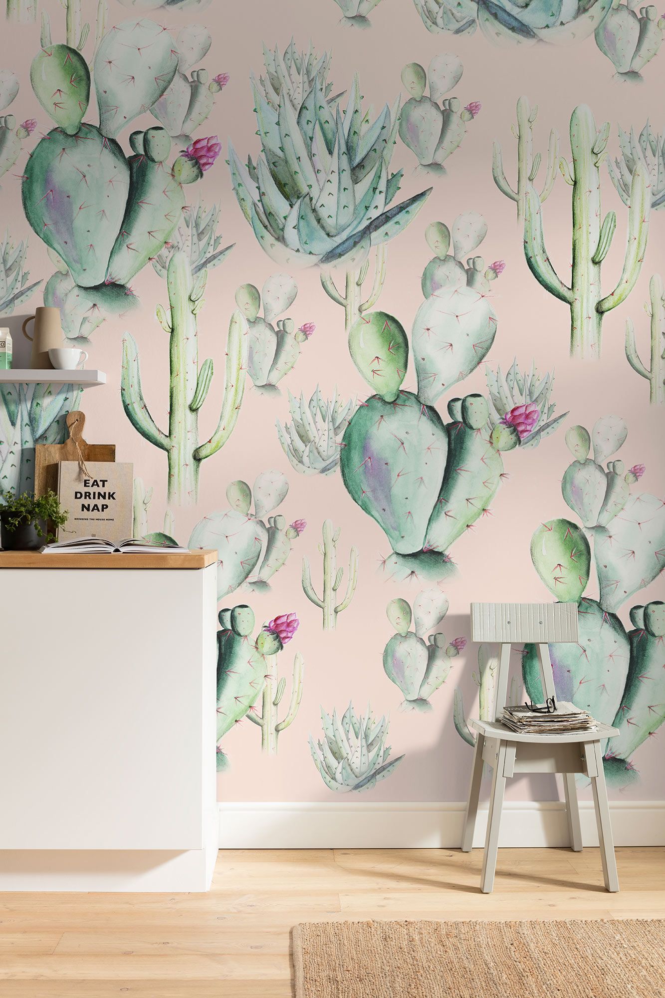 Vlies Fototapete - Cactus Rose - Größe 200 x 250 cm