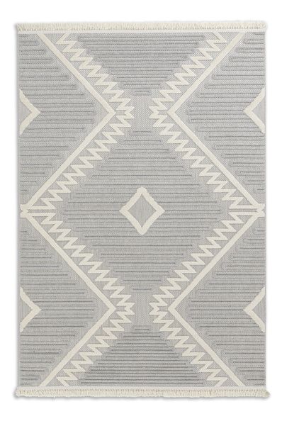 Teppich SUMMER Grau-Beige - 160 cm x 230 cm