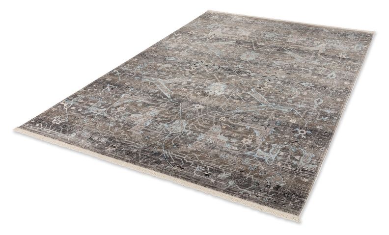 Teppich MYSTIK Grau-Blau - 160 cm x 235 cm