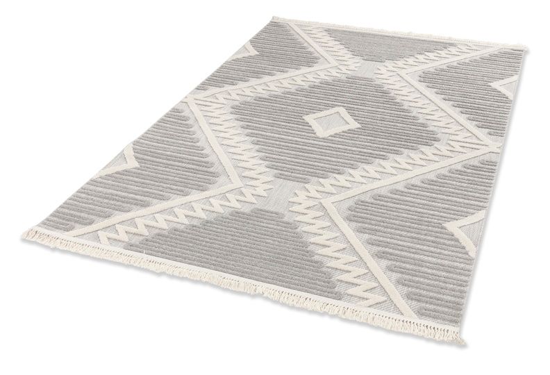 Teppich SUMMER Grau-Beige - 160 cm x 230 cm