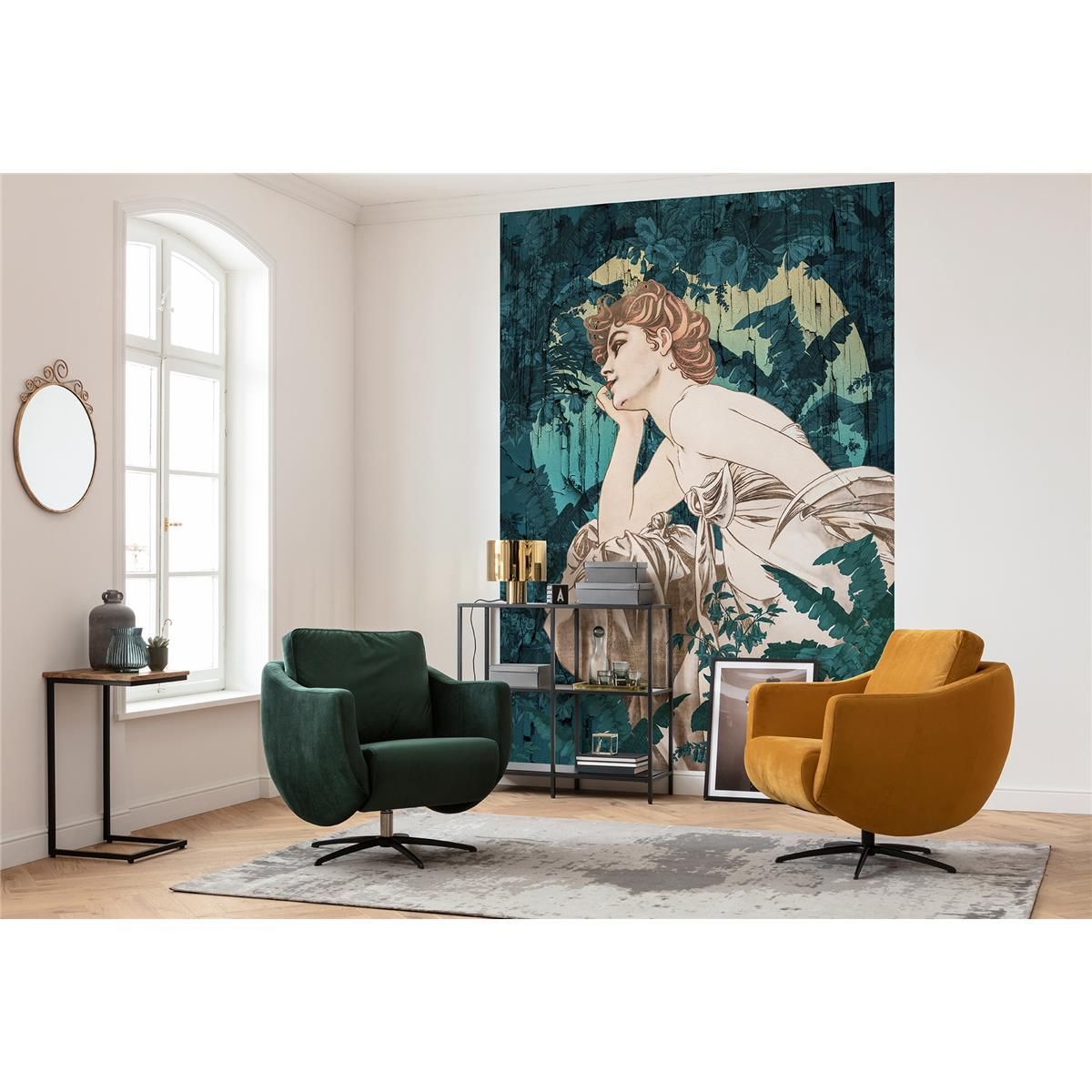 Vlies Fototapete - Songes Vert - Größe 200 x 280 cm