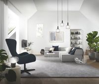 Teppichboden Vorwerk Exclusive 1066 ROMANCE Velours Grau 5Y14 - Rollenbreite 400 cm