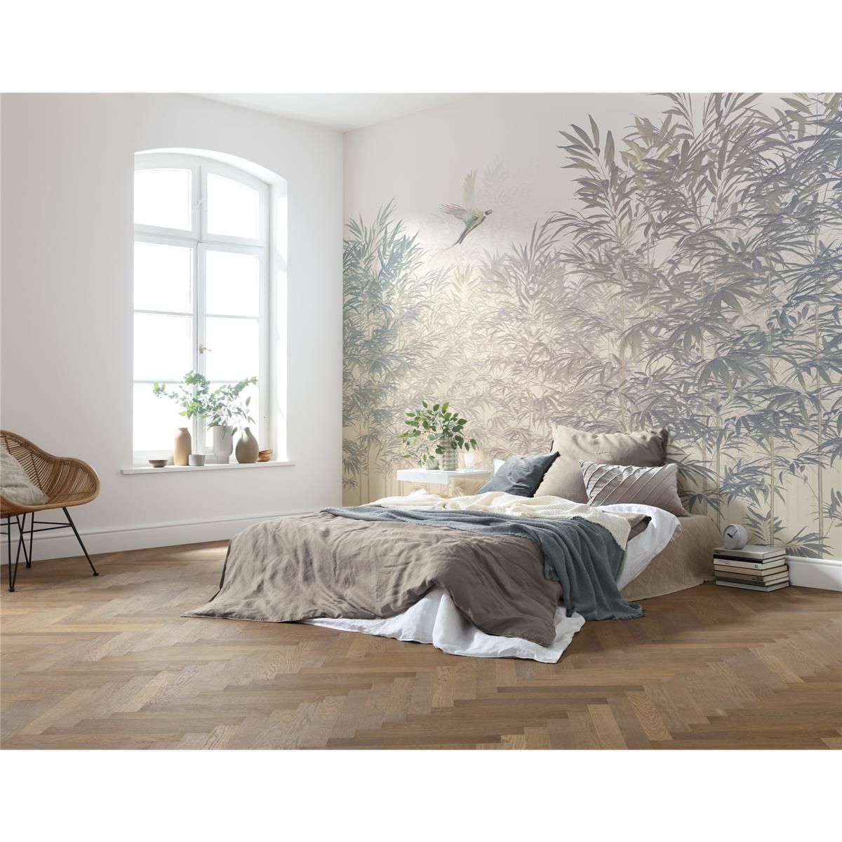 Vlies Fototapete - Bamboo Paradise - Größe 300 x 250 cm