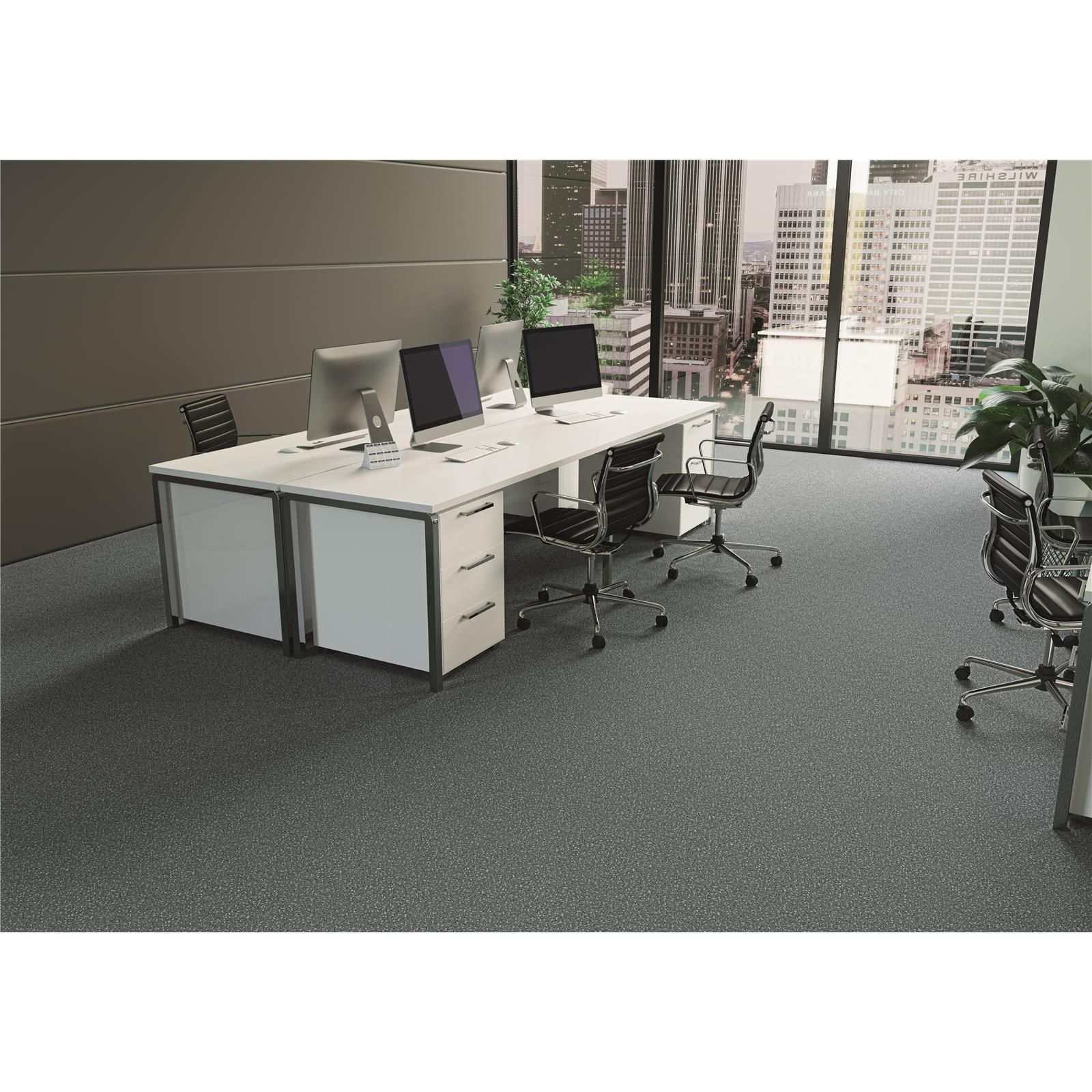 Teppichfliesen 25 x 100 cm selbsthaftend INFLOOR-GIRLOON Cayenne/Pacific Grau 540 tuftgemustert