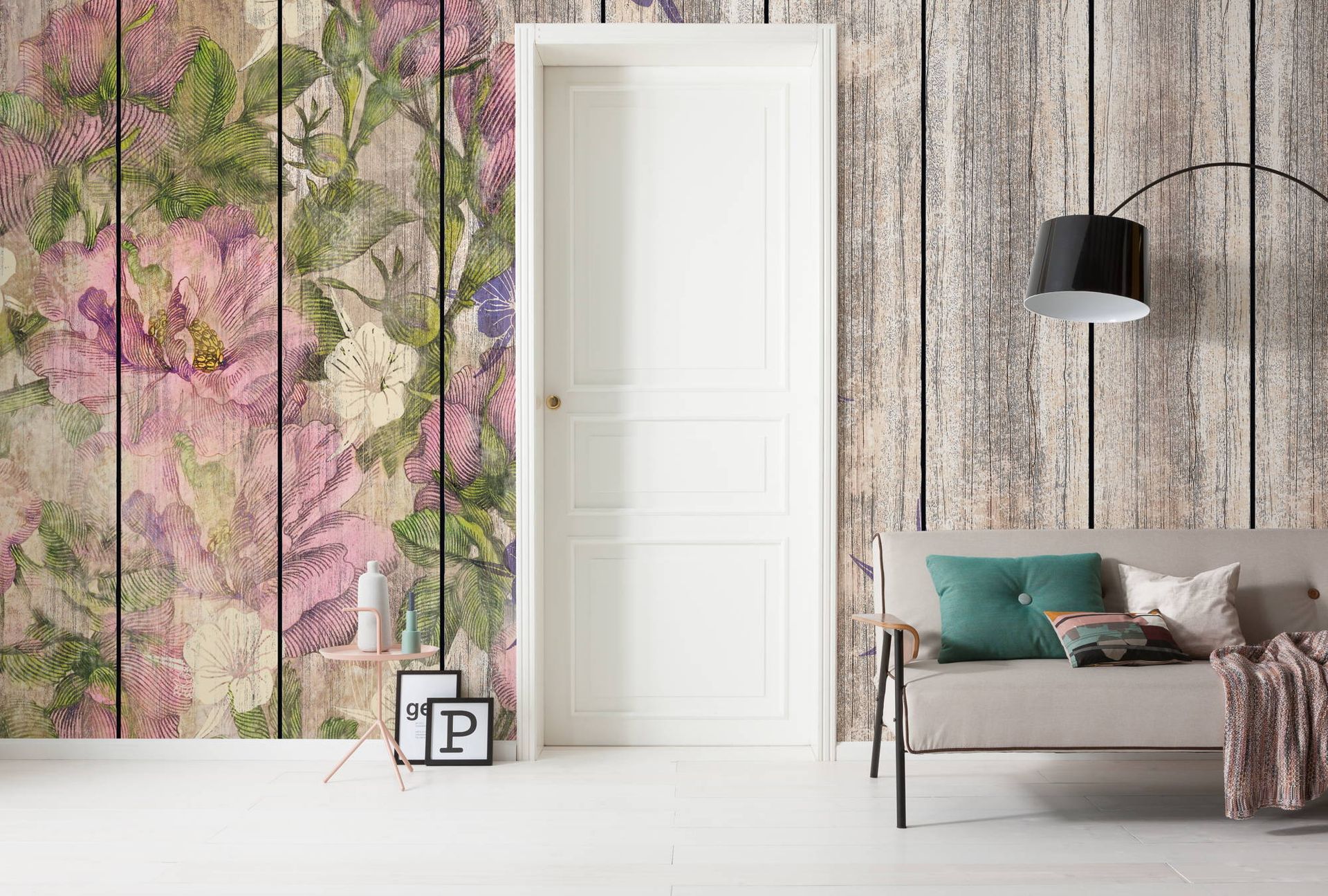 Vlies Fototapete - Vintage Rose - Größe 500 x 250 cm