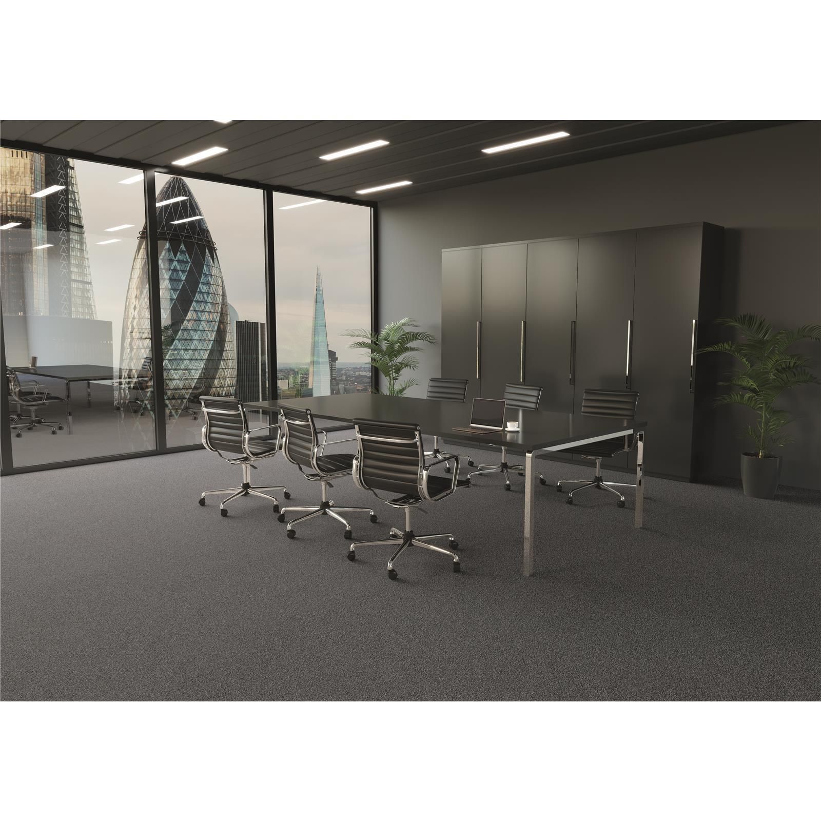 Teppichboden Infloor-Girloon Compact Schlinge Blau 343 meliert - Rollenbreite 400 cm