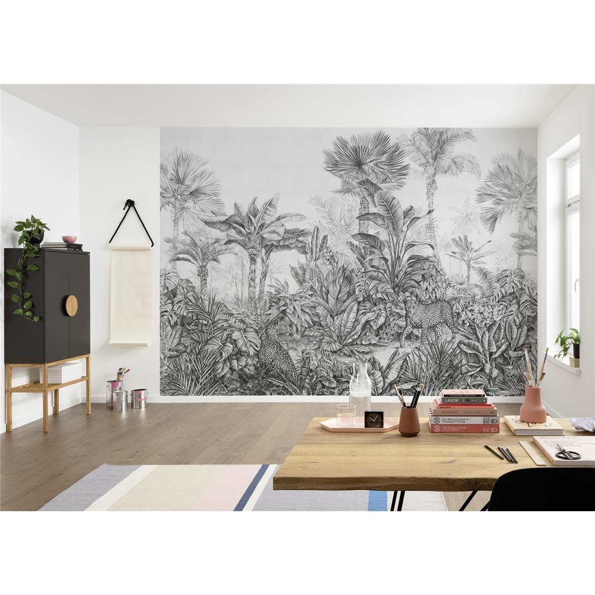 Vlies Fototapete - Léopards - Größe 350 x 250 cm
