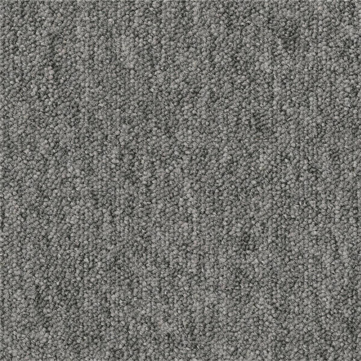 Teppichfliesen 50 x 50 cm Schlinge Essence AA90 9005 Grau Allover
