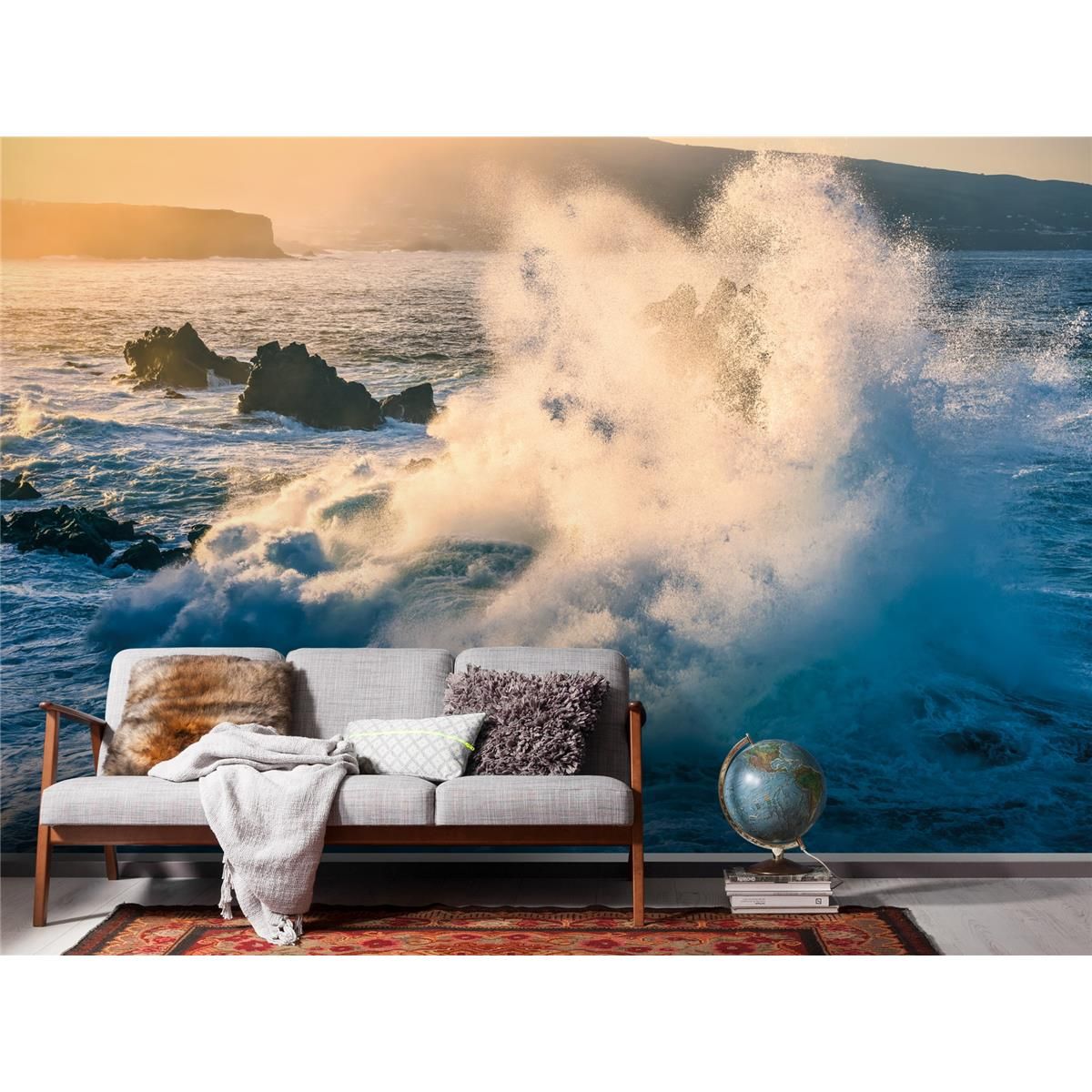 Vlies Fototapete - Exploding Elements - Größe 300 x 200 cm