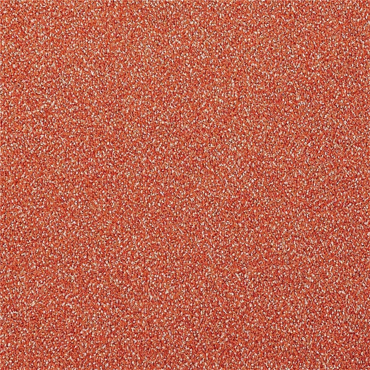 Teppichboden INFLOOR-GIRLOON Comfort/Twist Velours Orange 715 gemustert - Rollenbreite 400 cm