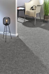 Teppichboden Vorwerk Superior 1014 VARIA DESIGN Velours Grau 5W43 - Rollenbreite 400 cm