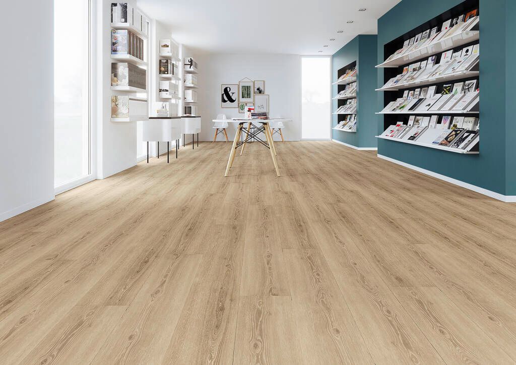 Designboden Fliese 228,6 mm x 1500 mm DESIGN 555 Dryback 5308 Perfect Ivory Oak - Nutzschichtdicke 0,55 mm