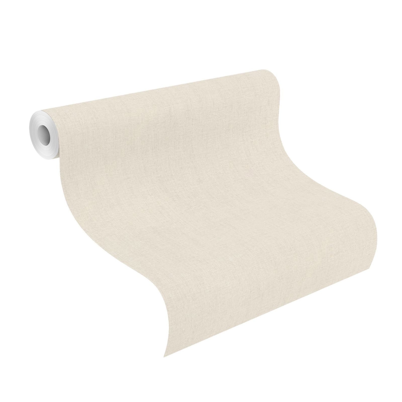 Tapete Basic universell Vinyltapete Leinen hell ansatzfrei 53 cm x 10,05 m