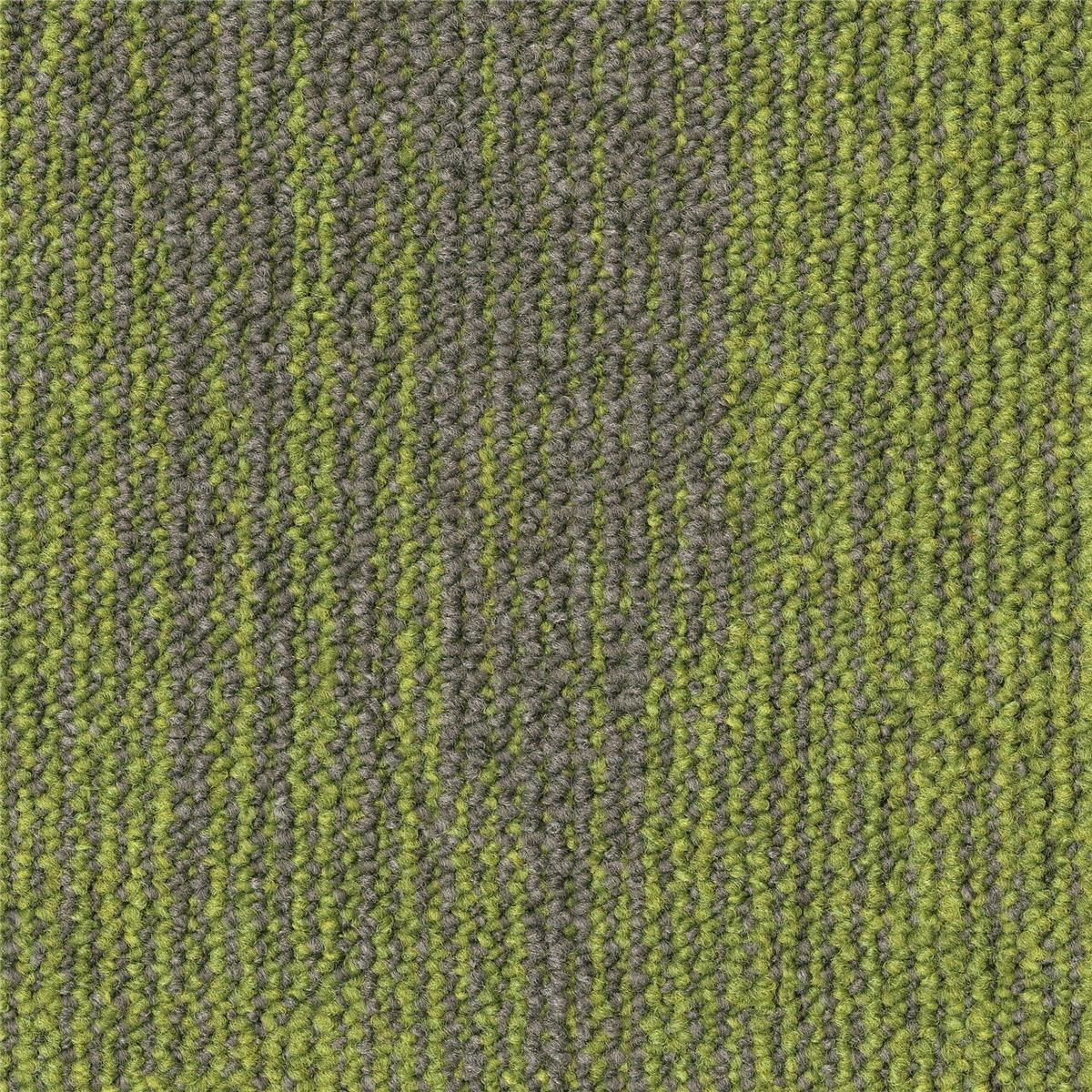 Teppichfliesen Grün 7017 Schlinge strukturiert 25 x 100 cm Essence Structure AA92 Desso