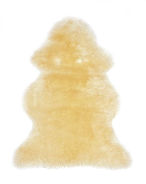 Heide Lammfell Lederlänge 95 cm - Haarlänge 50 mm - Champagner