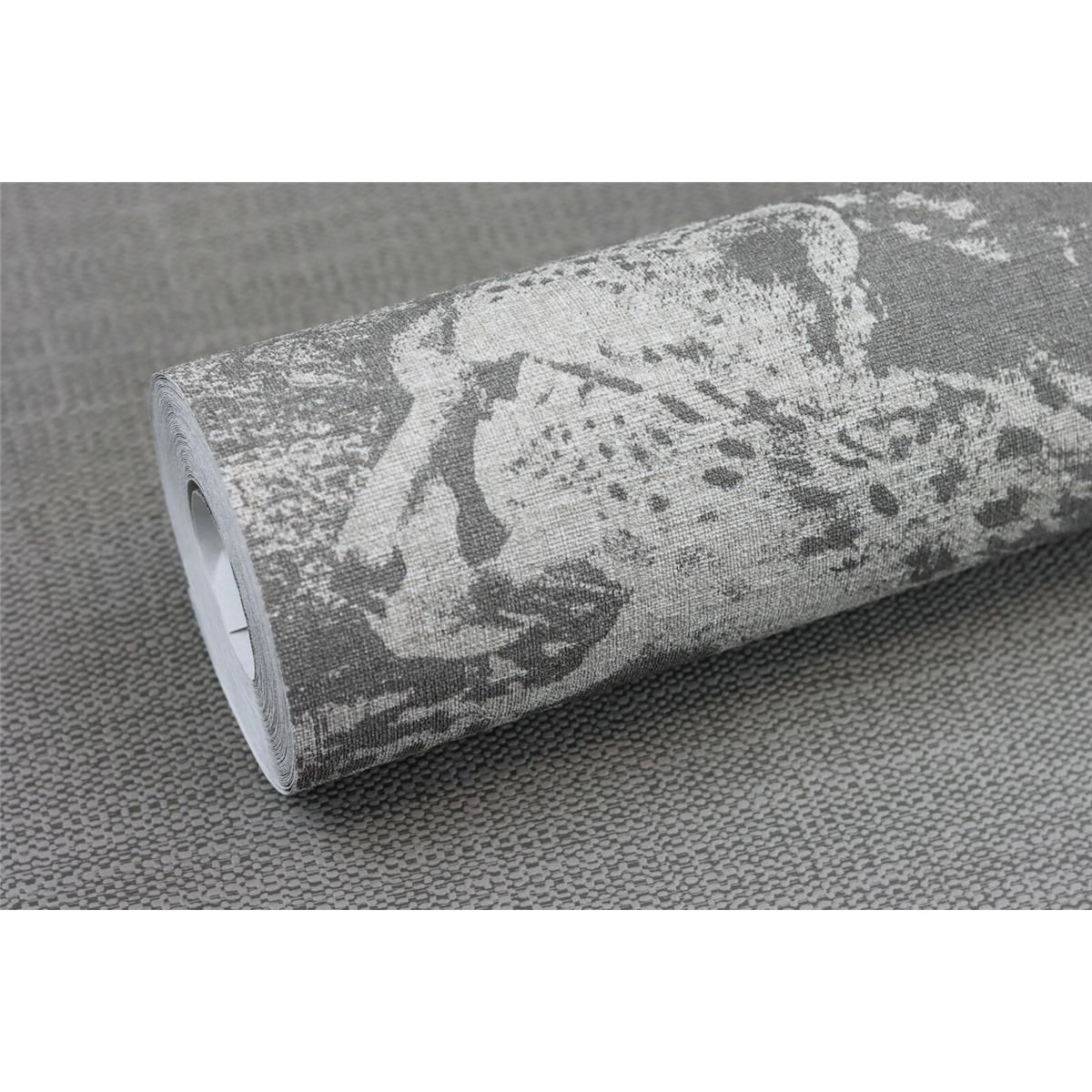 Tapete Culture Exotic Vinyltapete Steingrau versetzter Ansatz 53 cm x 10,05 m