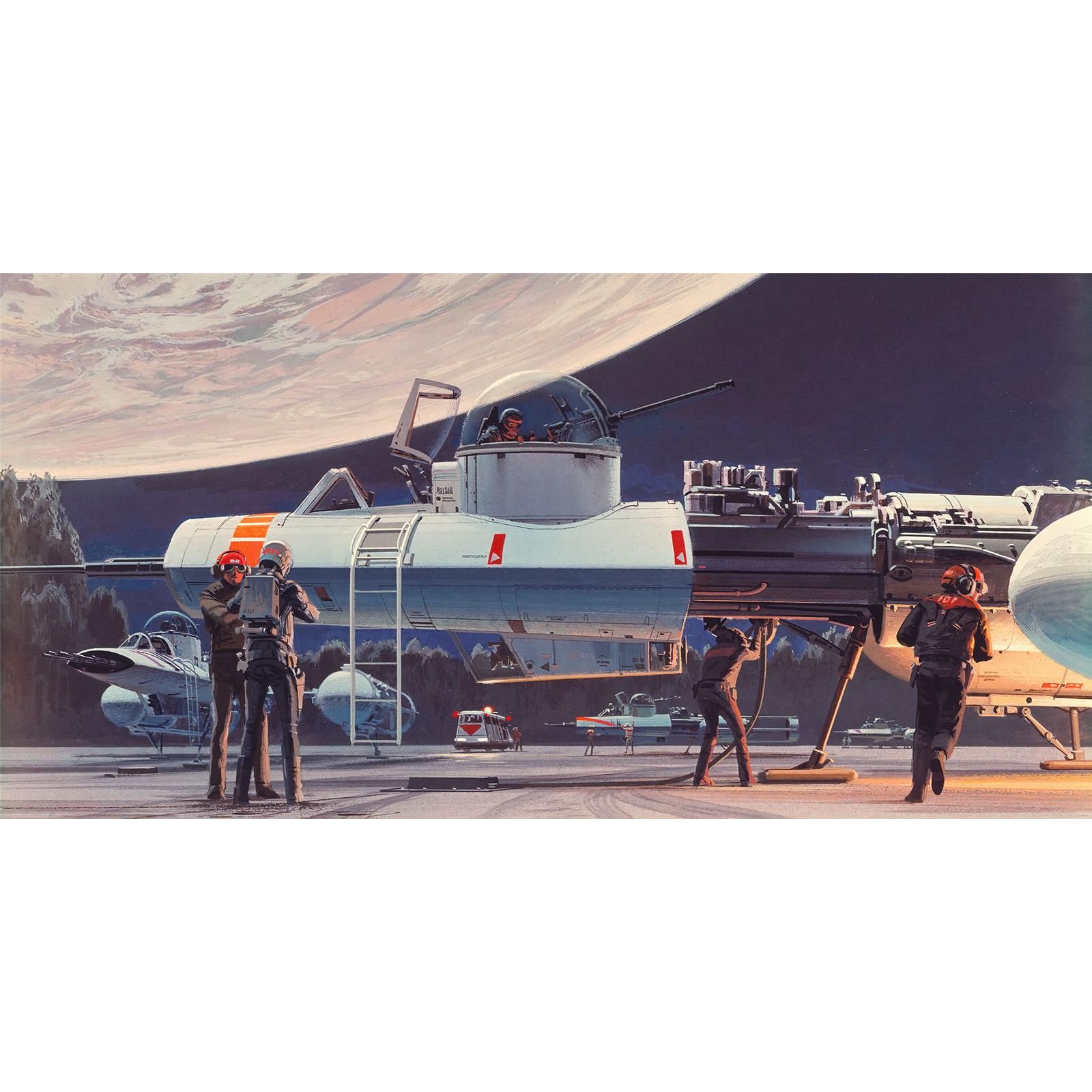Vlies Fototapete - Star Wars Classic RMQ Yavin Y-Wing - Größe 500 x 250 cm