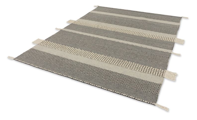 Teppich BOTANA Grau-Beige - 170 cm x 240 cm