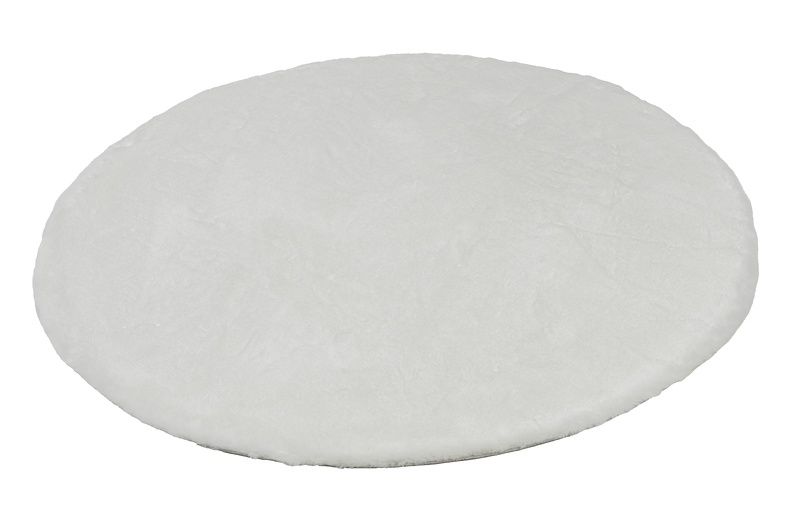 Teppich TENDER Rund Weiß - Ø 120 cm RUND