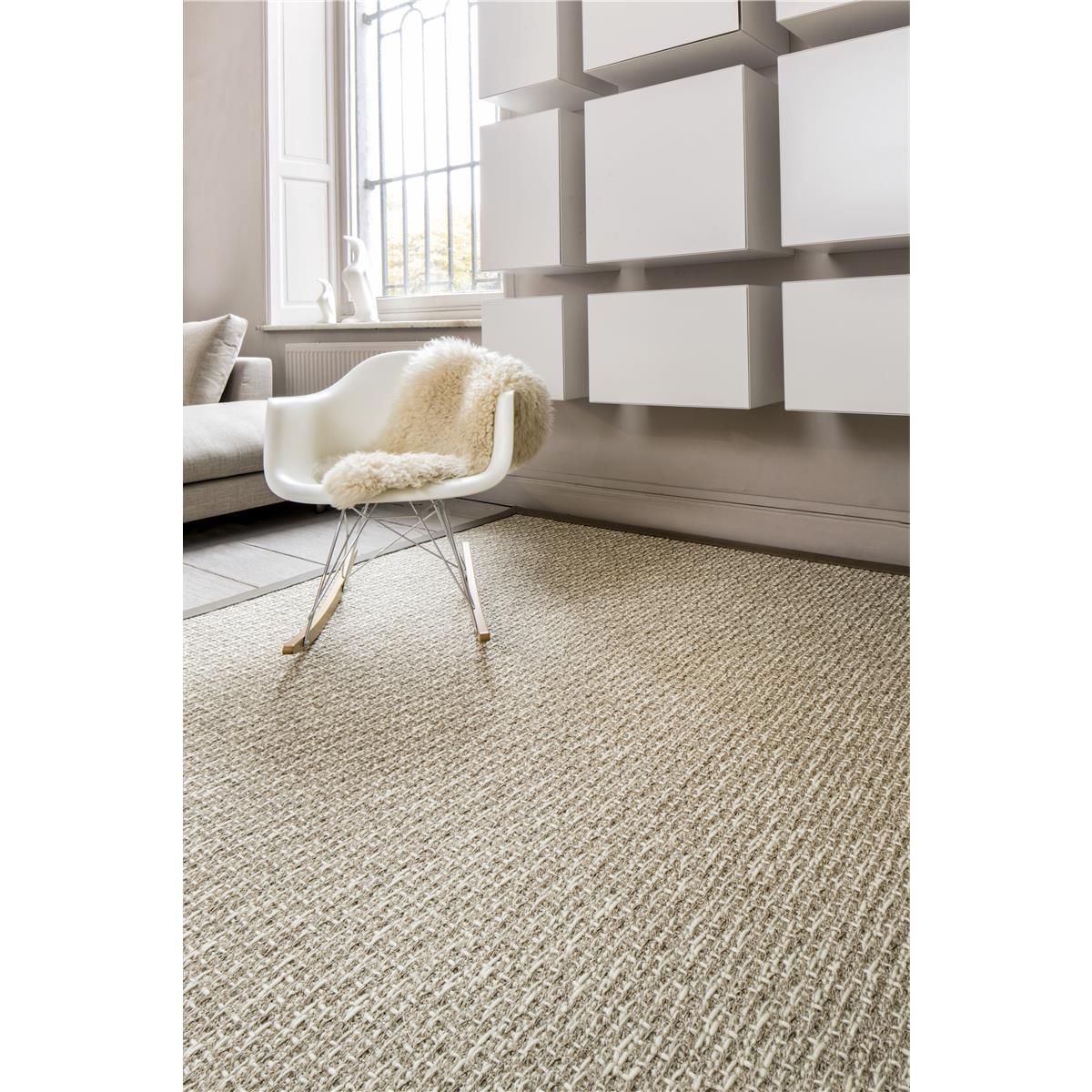 Tasibel Wool Teppichboden Beige Samoa Rollenbreite 400 cm