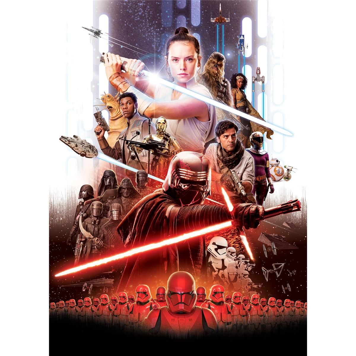 Papier Fototapete - STAR WARS EP9 Movie Poster Rey - Größe 184 x 254 cm