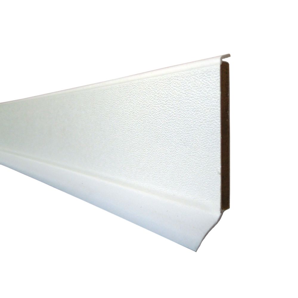 Kernsockelleiste 60 Weiß 1013 (20 Stück) - 1,3 x 6 x 255 cm
