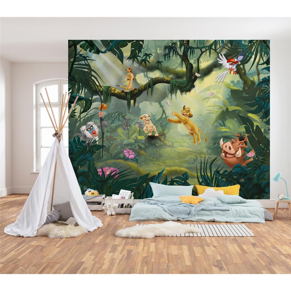 Vlies Fototapete - Lion King Hakuna Matata - Größe 350 x 280 cm
