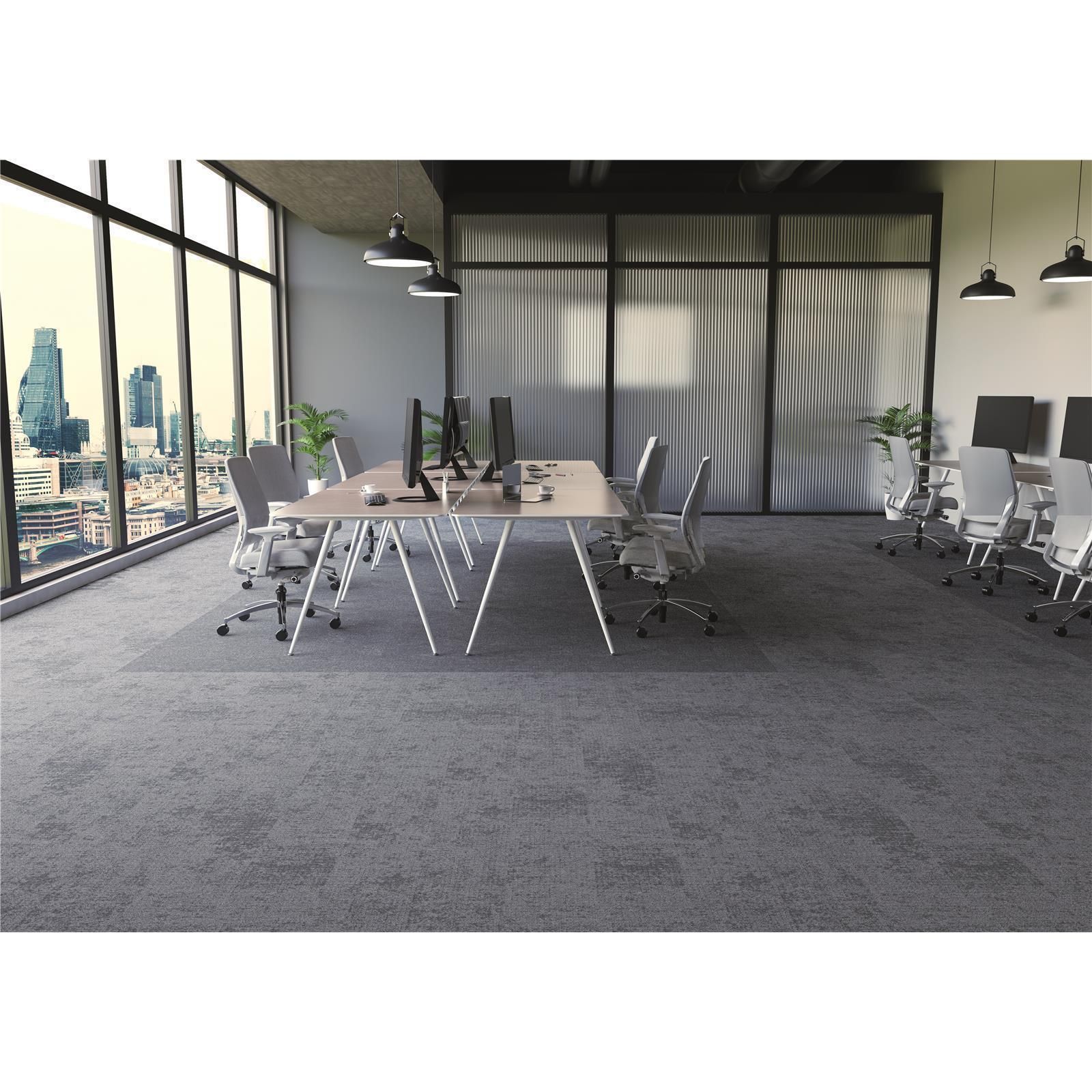 Teppichfliesen 25 x 100 cm selbsthaftend INFLOOR-GIRLOON Concept Beige 002-840 gemustert