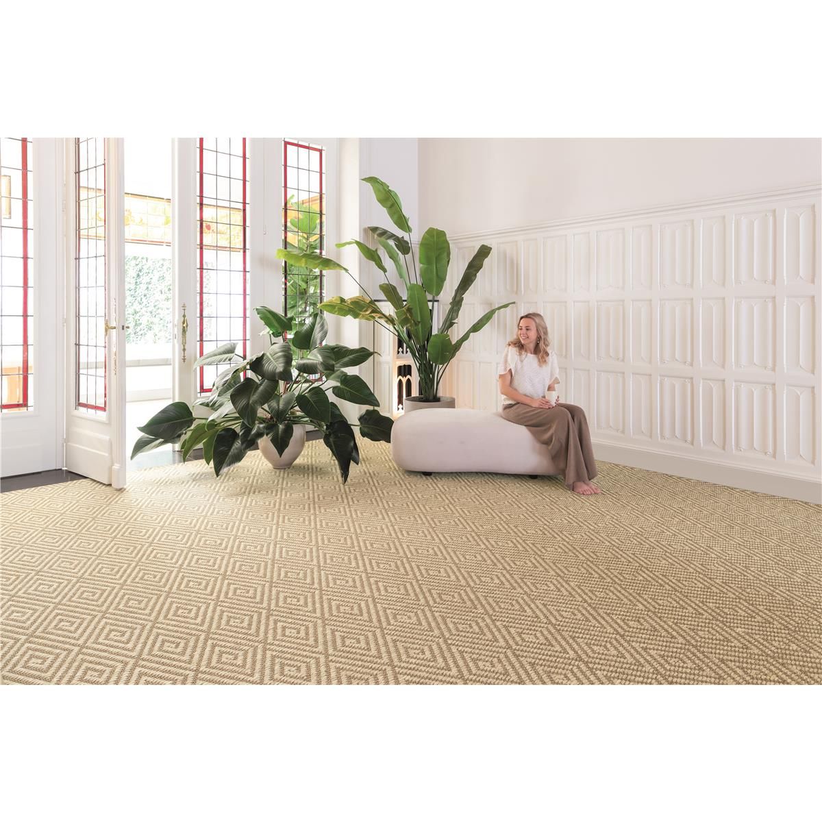 Sisal Tasibel Teppichboden Grün Broadway Rollenbreite 400 cm