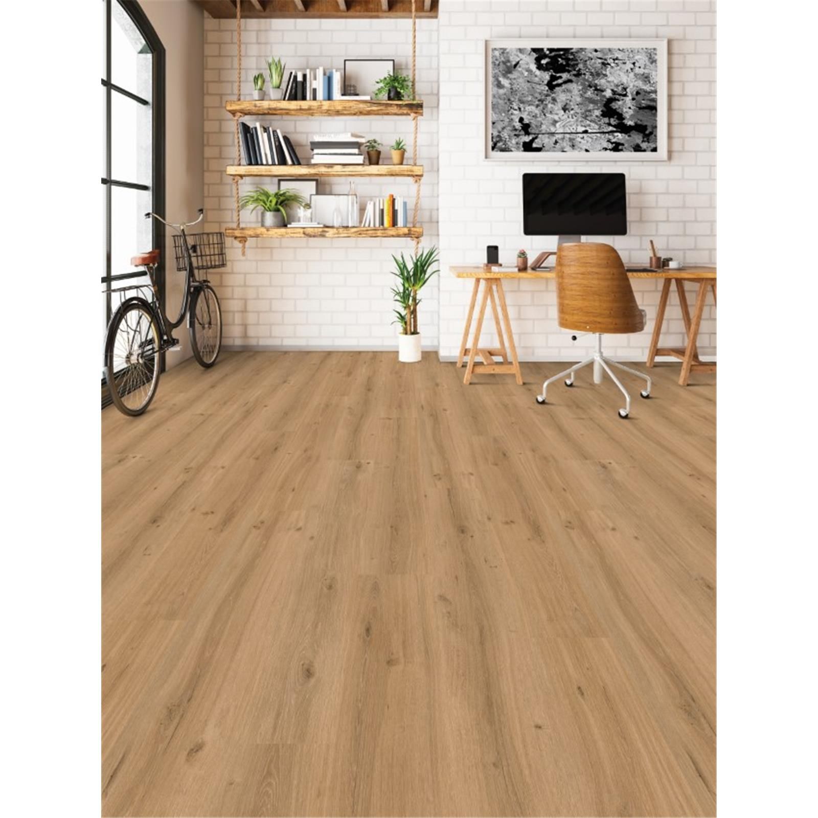 Designvinylboden zum Klicken Vinylan Hydro Amber Oak (Synchron) Planke 123,5 cm x 23 cm  - Nutzschichtdicke 0,3 mm